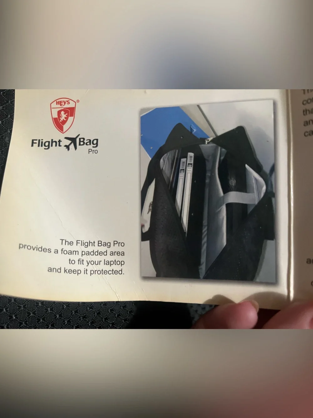 NWT Heys Flight Bag Pro Black Men's Travel Bag